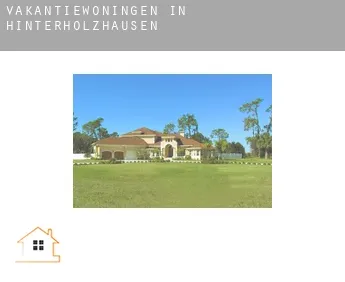 Vakantiewoningen in  Hinterholzhausen