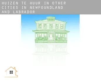 Huizen te huur in  Other cities in Newfoundland and Labrador