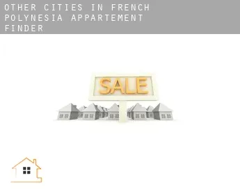 Other cities in French Polynesia  appartement finder