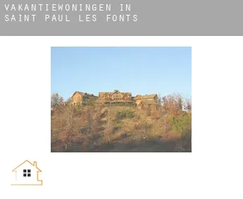 Vakantiewoningen in  Saint-Paul-les-Fonts