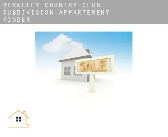 Berkeley Country Club Subdivision  appartement finder