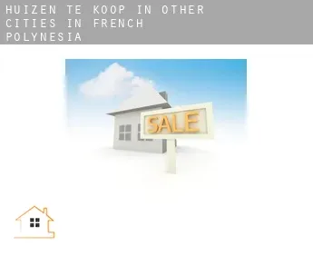 Huizen te koop in  Other cities in French Polynesia