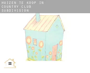 Huizen te koop in  Country Club Subdivision