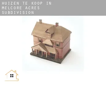 Huizen te koop in  Melcore Acres Subdivision